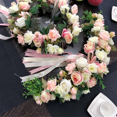 DIY321 : 30 styles flower wreath garland for wedding & Party decoration