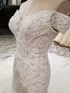 HW68 Luxury off shoulder sweetheart mermaid wedding dresses
