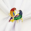 DIY348 : 12pcs/lot metal bird napkin rings