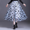 CK49 Korean style embroidery 3 layers Skirts(3 Colors)