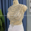LG405 see through diamond beaded Gown with detachable train