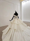 HW135 Glamorous off the shoulder v-neck sequin beading Wedding Gowns