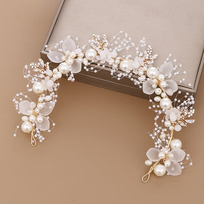 BJ411 Pearl Rhinestone Hair Jewelry