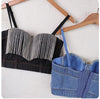 TJ107 : 11 Styles of fashion Denim Jean Crop tops