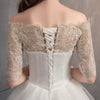 CW396 Real Photo cheap off the shoulder half sleeves Wedding dress