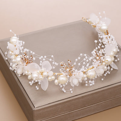 BJ411 Pearl Rhinestone Hair Jewelry