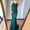 LG164 Luxury diamond beaded mermaid Evening Gowns(3 Colors )