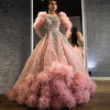 LG435 Haute Couture Stunning Beading Ruffle Tulle Pageant Gowns
