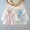 FG681 Baby girl dresses (Pink/blue)