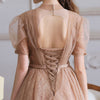 BH237 High neck A-line Tea length Occasion Dresses (2 Colors)