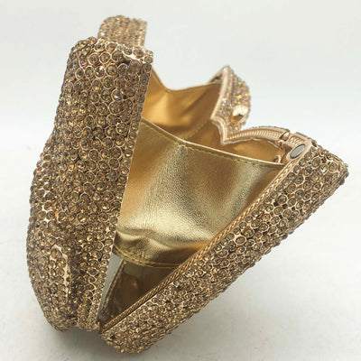 CB251 Luxurious Bow shaped diamond Evening Clutch Bags (4 Colors )