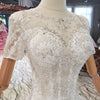 HW252 Real Photo : Handmade mermaid Wedding Gown with detachable Train