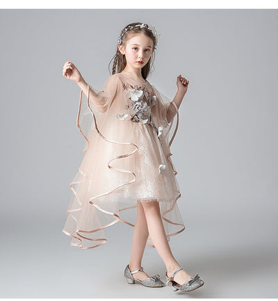 FG401 Champagne sequined First Communion dress