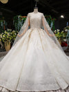 HW156 Plus size sequin rhinestone Pearl Beaded Wedding Gown
