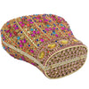 Cb274 Multicoloured Crown Shape Crystal Clutch Purses