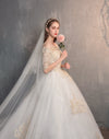 CW396 Real Photo cheap off the shoulder half sleeves Wedding dress