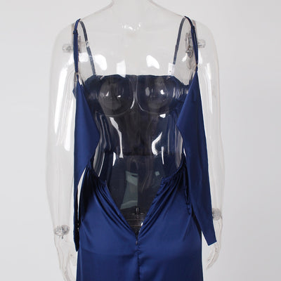 MX285 Spaghetti Strap 2 Splits dresses (3 Colors )
