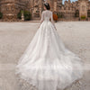 HW182 High Neck long sleeves Lace Wedding Dresses