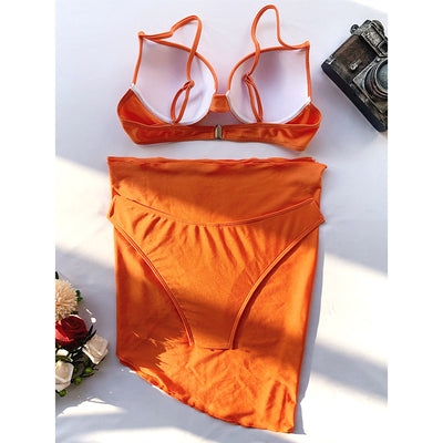 SW32 : 2 styles 3pcs Bikini sets ( 4 Colors )