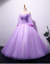 CG202 Boat Neck Half Sleeve Quinceanera Dresses ( 2 Colors )