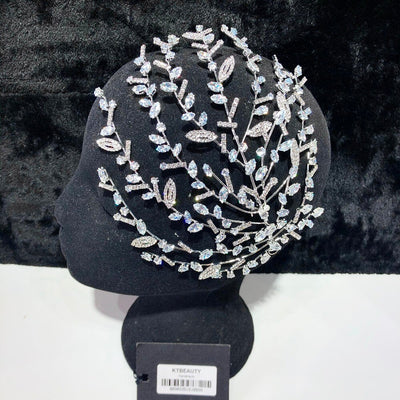 BJ203 Rhinestone Big Bridal Hair jewelry ( 2 Colors)