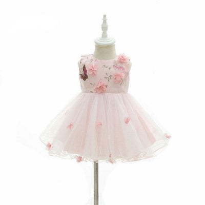 FG271 Sweet Pink Flower Girl Dress