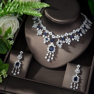 BJ333 : 5 colors of  Bridal Jewelry sets (Necklace + Earrings)