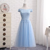 BH311 Boat neck Bridesmaid Dresses ( 4 Colors )