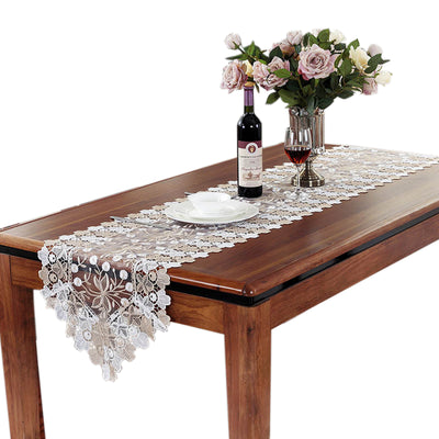 DIY363 Embroidered table runner for Wedding & Home decoration