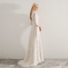 CW46 Bohemian Half Sleeves Wedding Dresses