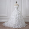 CW211 Real Photo Strapless ruffles Bridal dress