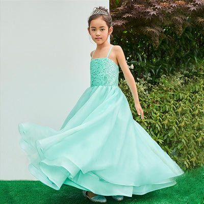 MM19 Mother & Daughter green Fluorspar Evening Dresses