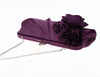 CB249 : 3D Flower Satin Bridal clutch Purses (3 colors )