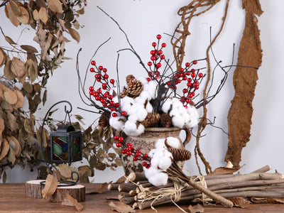 DIY20 Artificial Cotton Flower for DIY Wedding Decor