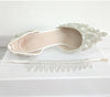 BS19 Buckle Strap crystal tassel Bridal Shoes