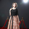 PP362 Half sleeves A-line Evening Dresses ( 3 Colors )