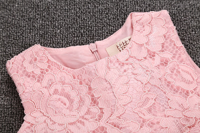 FG21 : 2 styles Full lace Princess girl Dresses (2 Colors)