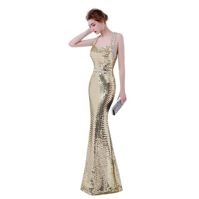 PP143 Bling sexy mermaid Evening Gowns(3 Colors)