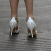 BS17 Crystal Buckle Strap Bridal Heels