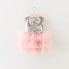 First Communion Baptism Birthday Baby Dresses for 1- 2 years Infant Toddler Newborn Clothes Tutu Sequins Summer Dresses for Girls