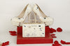 BS147 Luxurious Bridal shoes with matching  clutch bags set