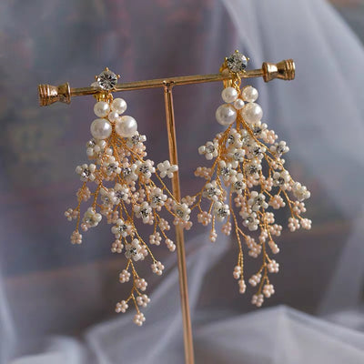 BJ105 Handmade Bridal Jewelry sets (Tiara +Earring)