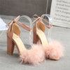 BS125 Feathers Bridal heels ( 3 Colors)