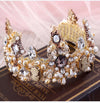 BJ101 Set of Vintage Bridal Jewelry (Tiara and Earring )