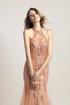 PP385 Halter Backless Mermaid Evening Dresses (2 Colors )