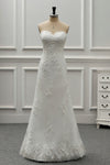 CW500 : 2in1 sweetheart wedding dress with a removable train
