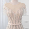 LG52 Real Pictures Luxury Tassel Beading Evening Dress