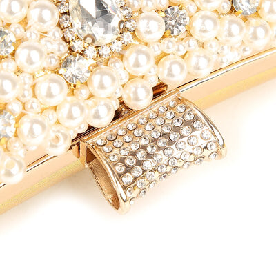 CB202 Pearl Beaded Evening Clutch Bags (4 Colors)