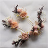 BJ339 : 3pcs Korean flowers Bridal hairpin sets