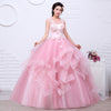 CG10 Pink Appliques Wedding Dress